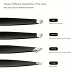 Precision Stainless Steel Eyebrow Tweezer Set