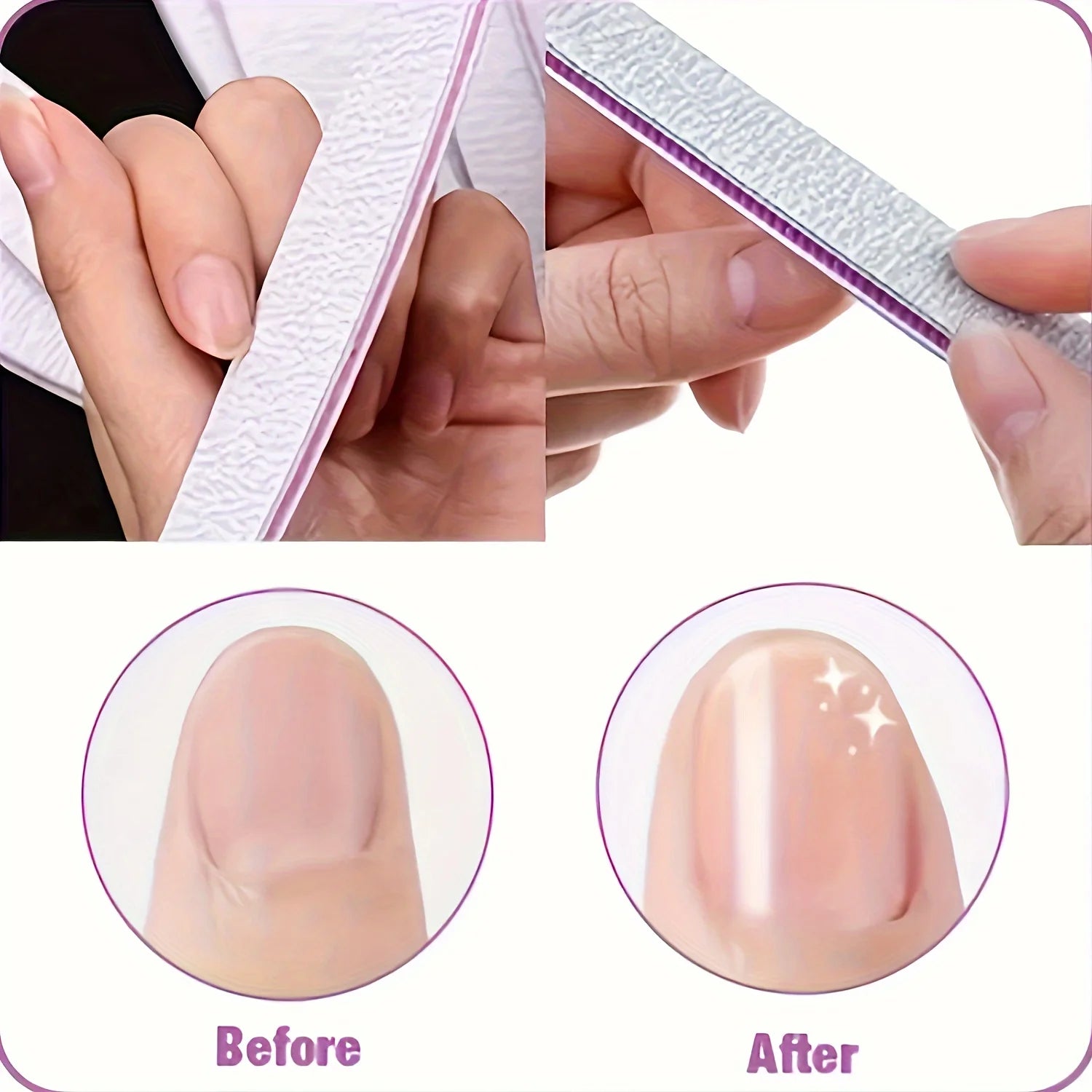 Professional Double-Sided Nail File and Buffer - 5