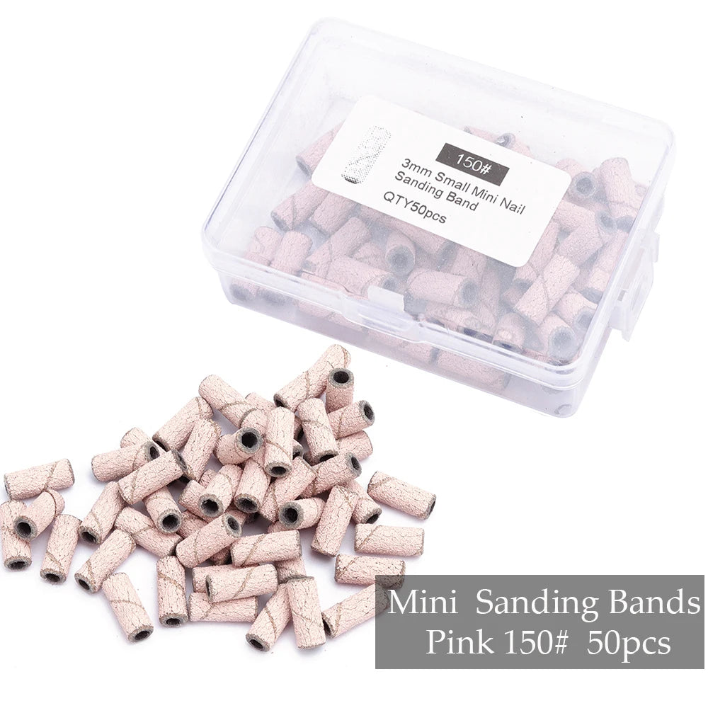 Professional Mini Nail Sanding Bands for Electric Drill