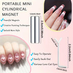 Magnetic Heart Shape Nail Art Tool for Cat Eye Polish