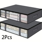 Foldable Under-Bed Storage Organizer for Bedding and Clothes