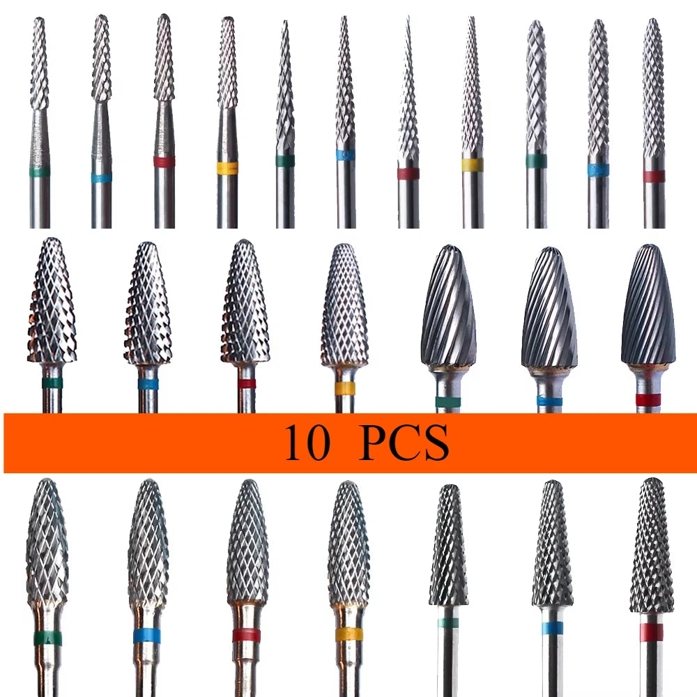 Professional Tungsten Carbide Nail Drill Bit Set - 1