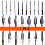 Professional Tungsten Carbide Nail Drill Bit Set