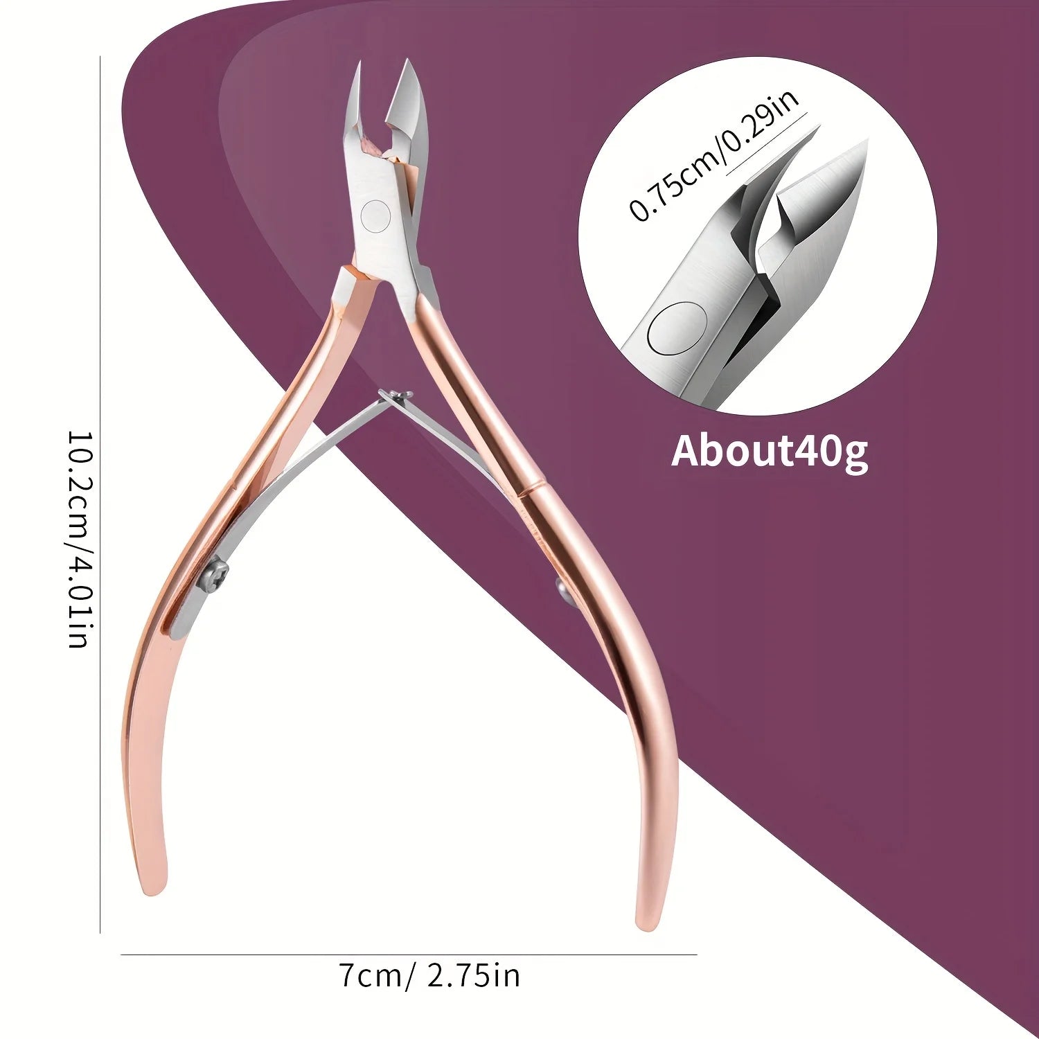 Professional Stainless Steel Cuticle Nipper for Manicure