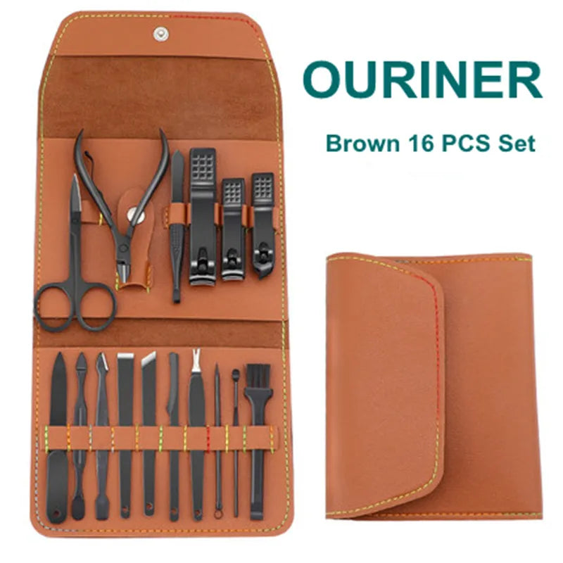 Professional Stainless Steel Manicure and Grooming Kit