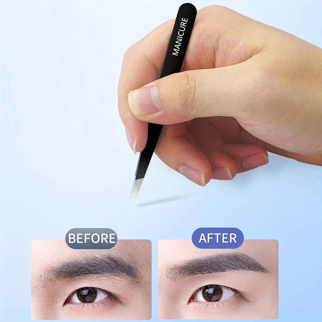 Precision Slant-Tip Eyebrow Tweezers