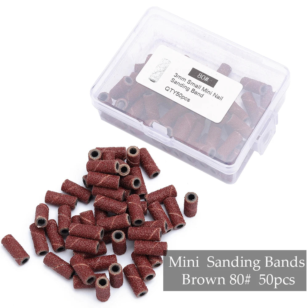 Professional Mini Nail Sanding Bands for Electric Drill - 31