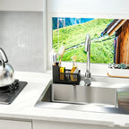 Compact Kitchen Sink Organizer and Drying Rack