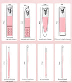 Professional Stainless Steel Manicure Grooming Set