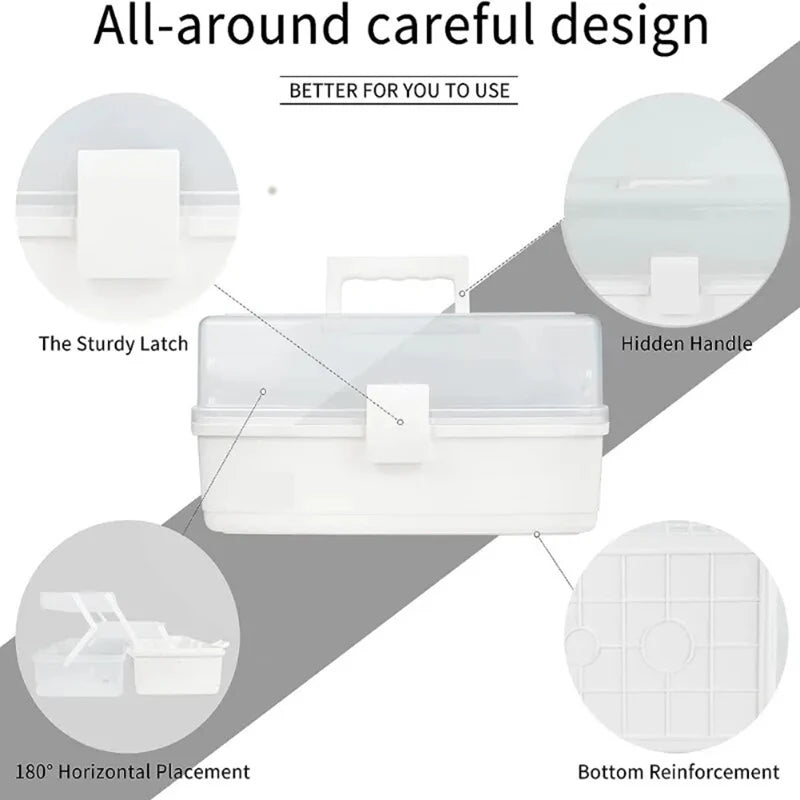 Multilayer Portable Organizer Box for Home Supplies