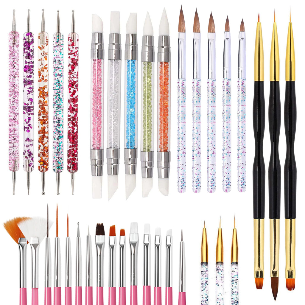 Professional Nail Art Brush and Dotting Tool Set