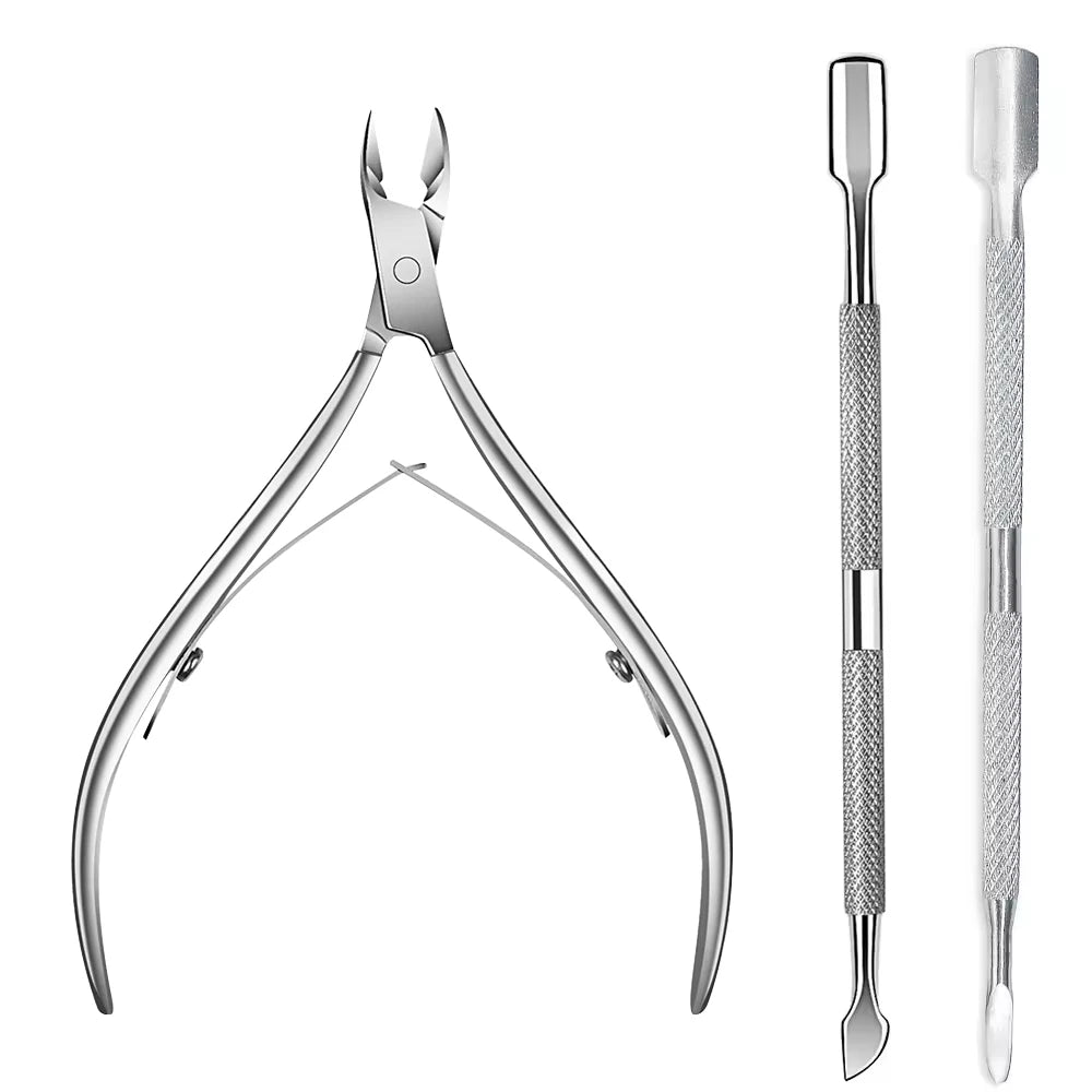 Professional Stainless Steel Cuticle Trimmer and Manicure Set