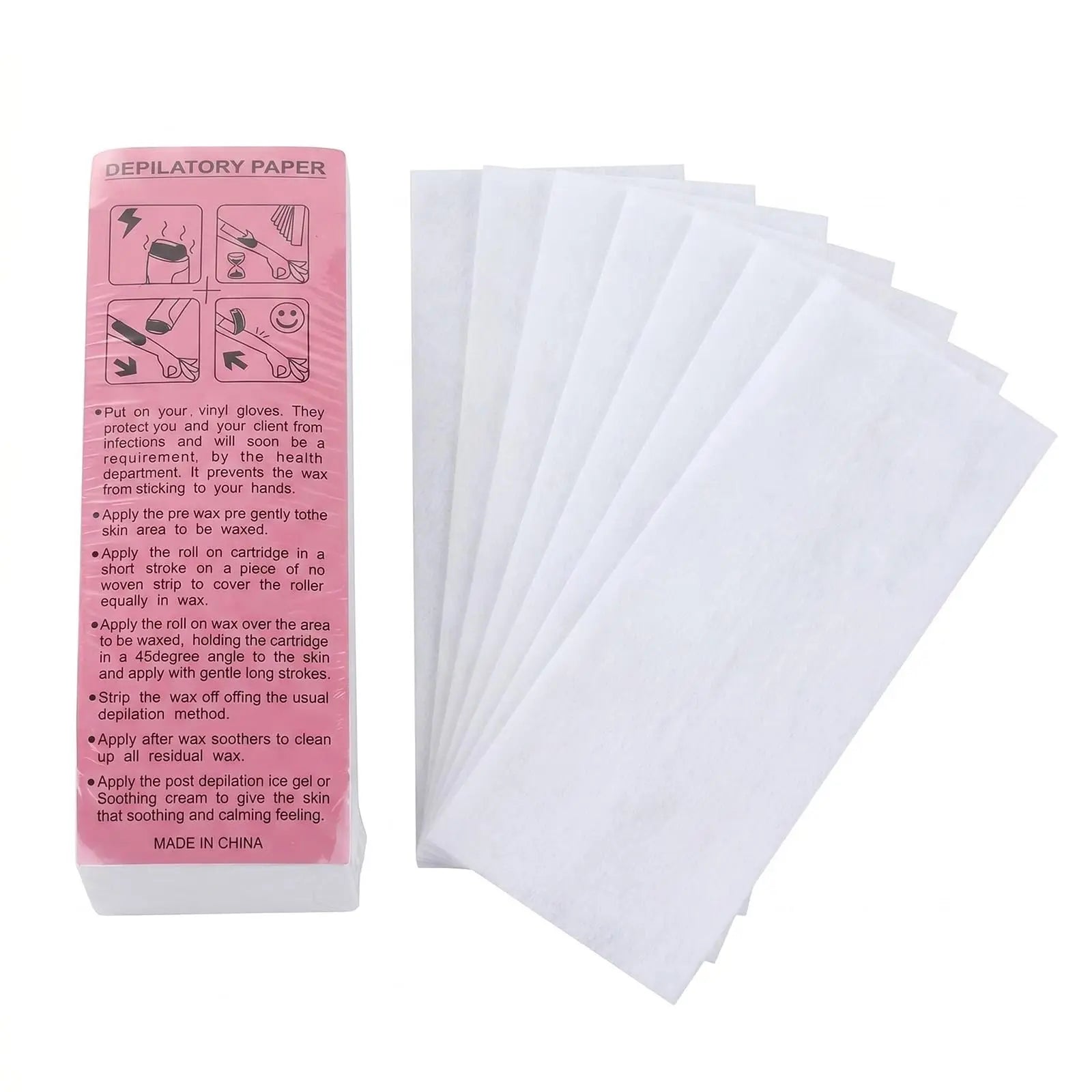 Professional Non-Woven Hair Removal Wax Strips - 7