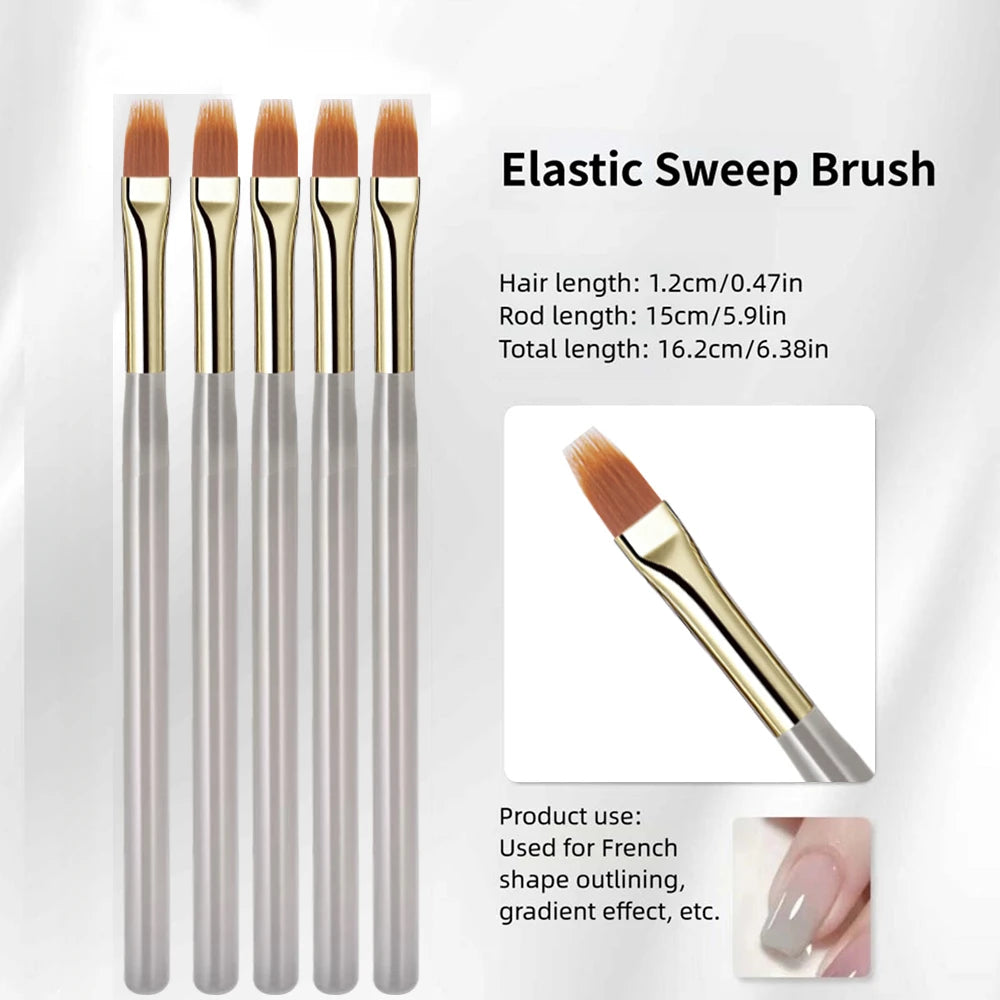 Professional French Tip Nail Art Brush for Perfect Manicures - 17