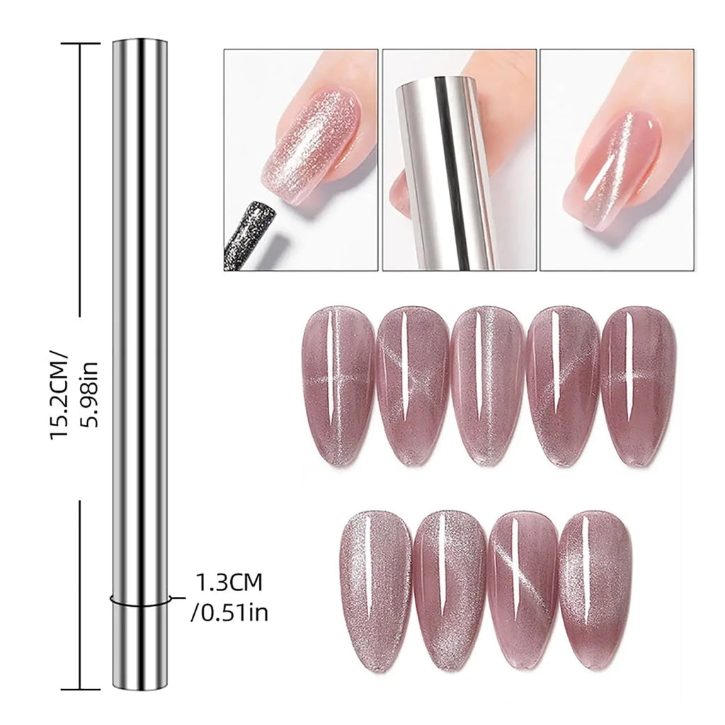 Magnetic Tool Set for 3D Cat Eye Nail Art