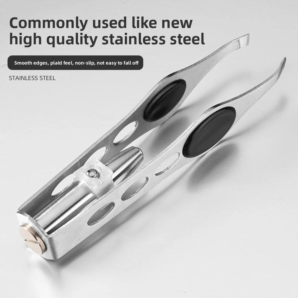 Illuminated LED Eyebrow Tweezer for Precision Grooming