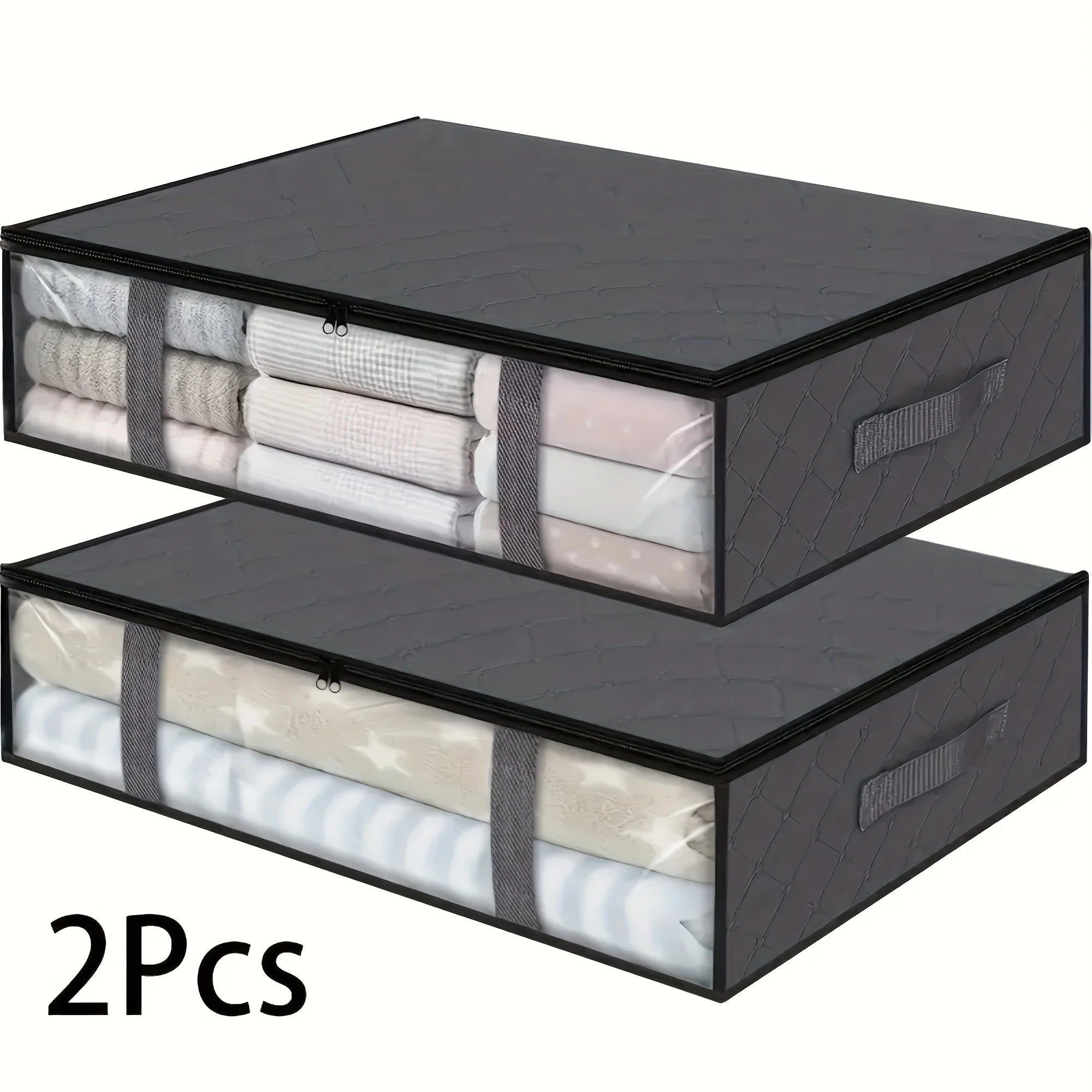Foldable Under-Bed Storage Organizer for Bedding and Clothes - 9