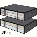 Foldable Under-Bed Storage Organizer for Bedding and Clothes