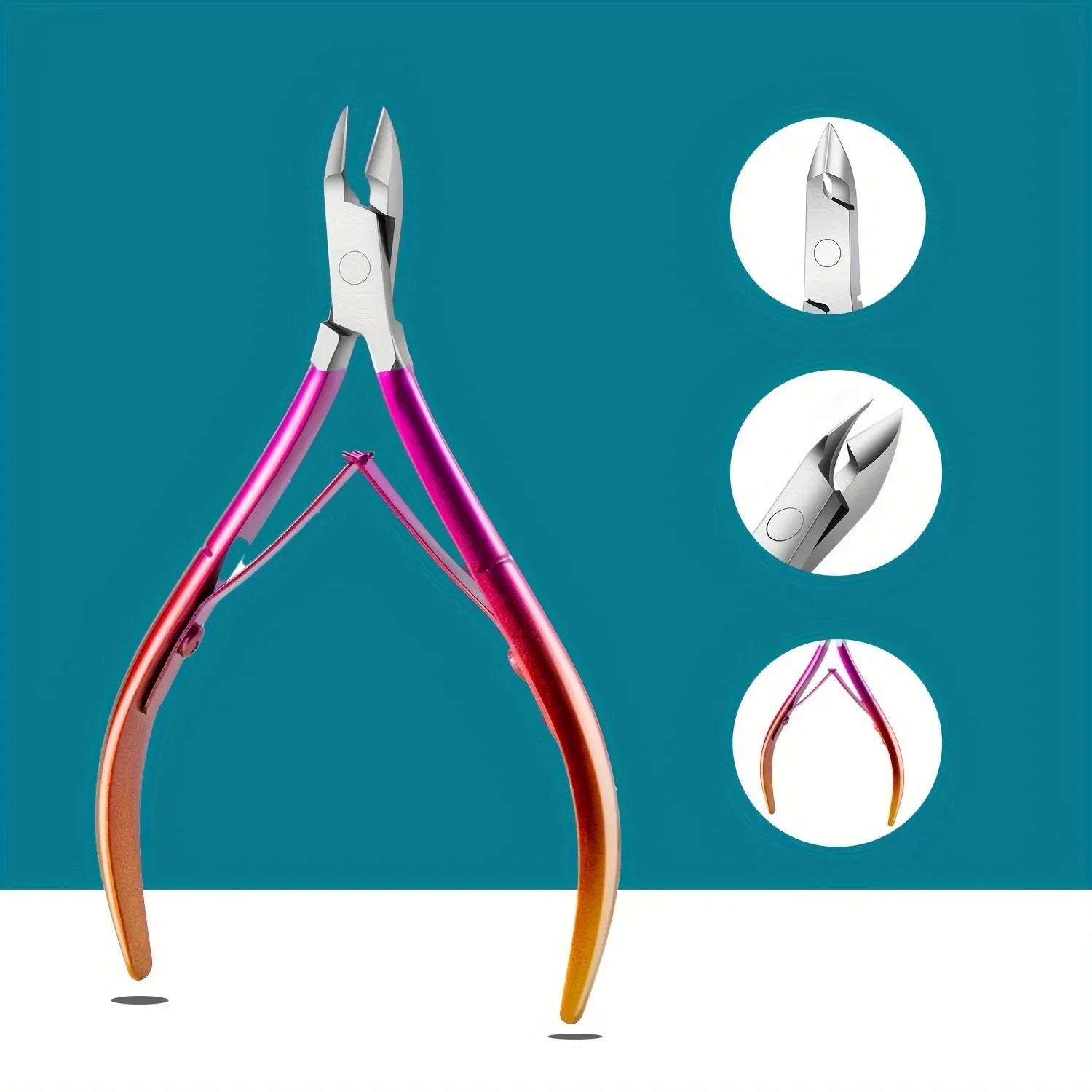 Professional Stainless Steel Cuticle Nipper for Manicure - 10