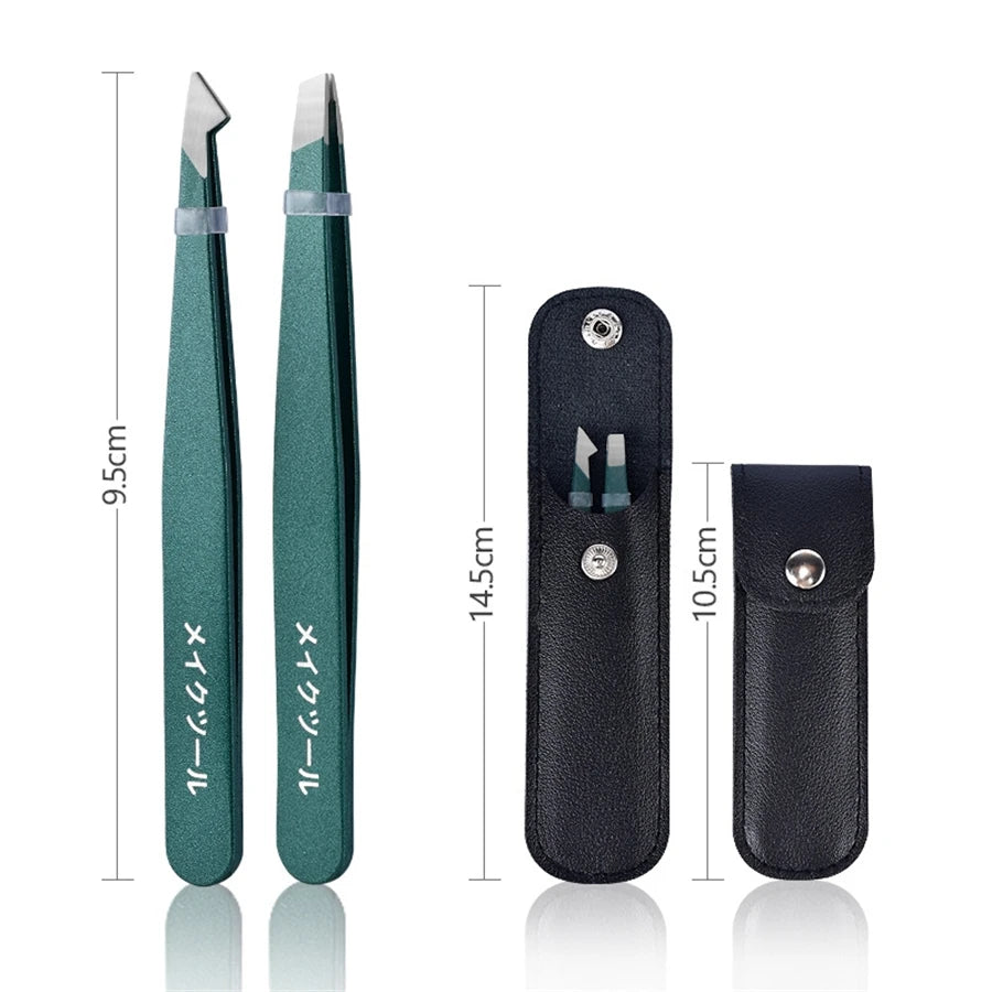 Professional Stainless Steel Precision Tweezer Set - 16