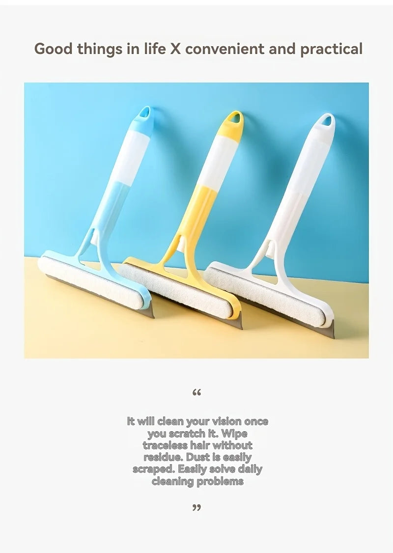 3-in-1 Glass and Window Cleaning Squeegee with Spray Bottle