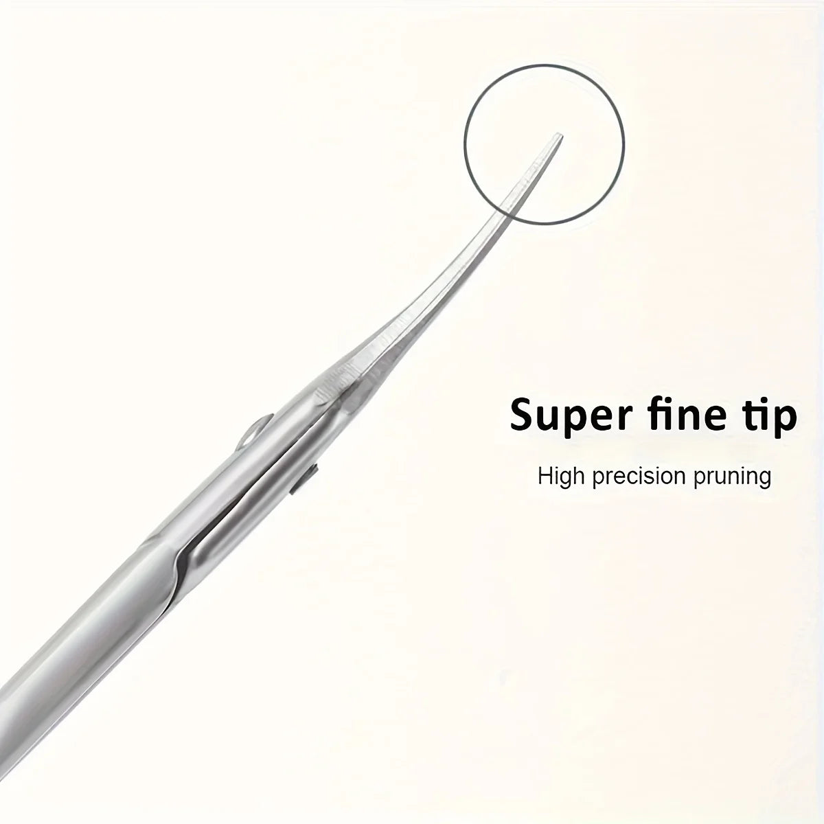 Precision Curved Blade Stainless Steel Cuticle Scissors - 2