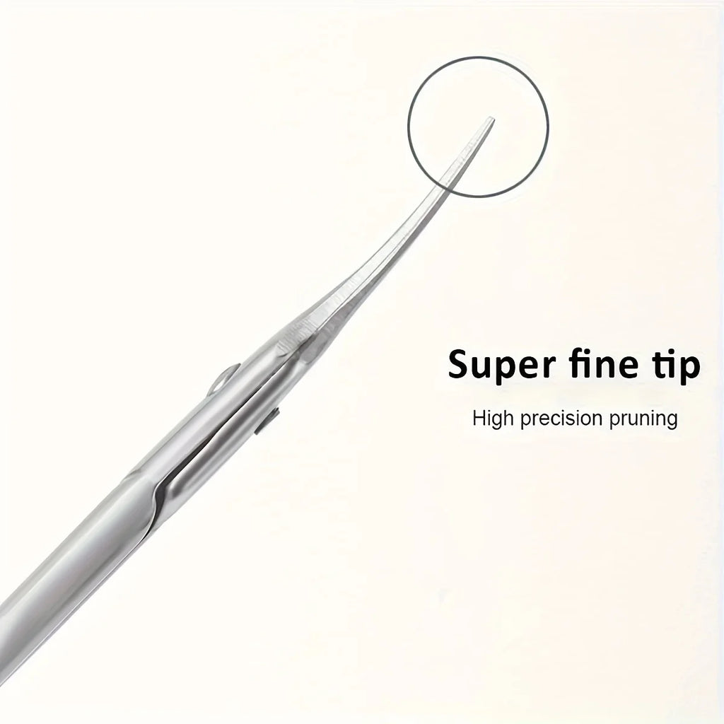 Precision Curved Blade Stainless Steel Cuticle Scissors