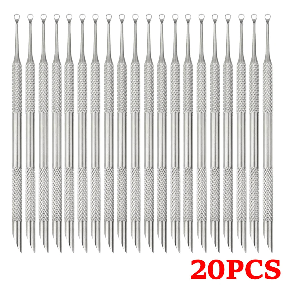 Double-Ended Stainless Steel Cuticle Pusher and Nail Cleaner