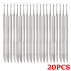 Double-Ended Stainless Steel Cuticle Pusher and Nail Cleaner