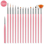 Professional Nail Art Brush Set for Manicure Designs