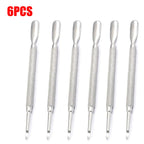 Dual-Ended Stainless Steel Cuticle Pusher and Nail Cleaner