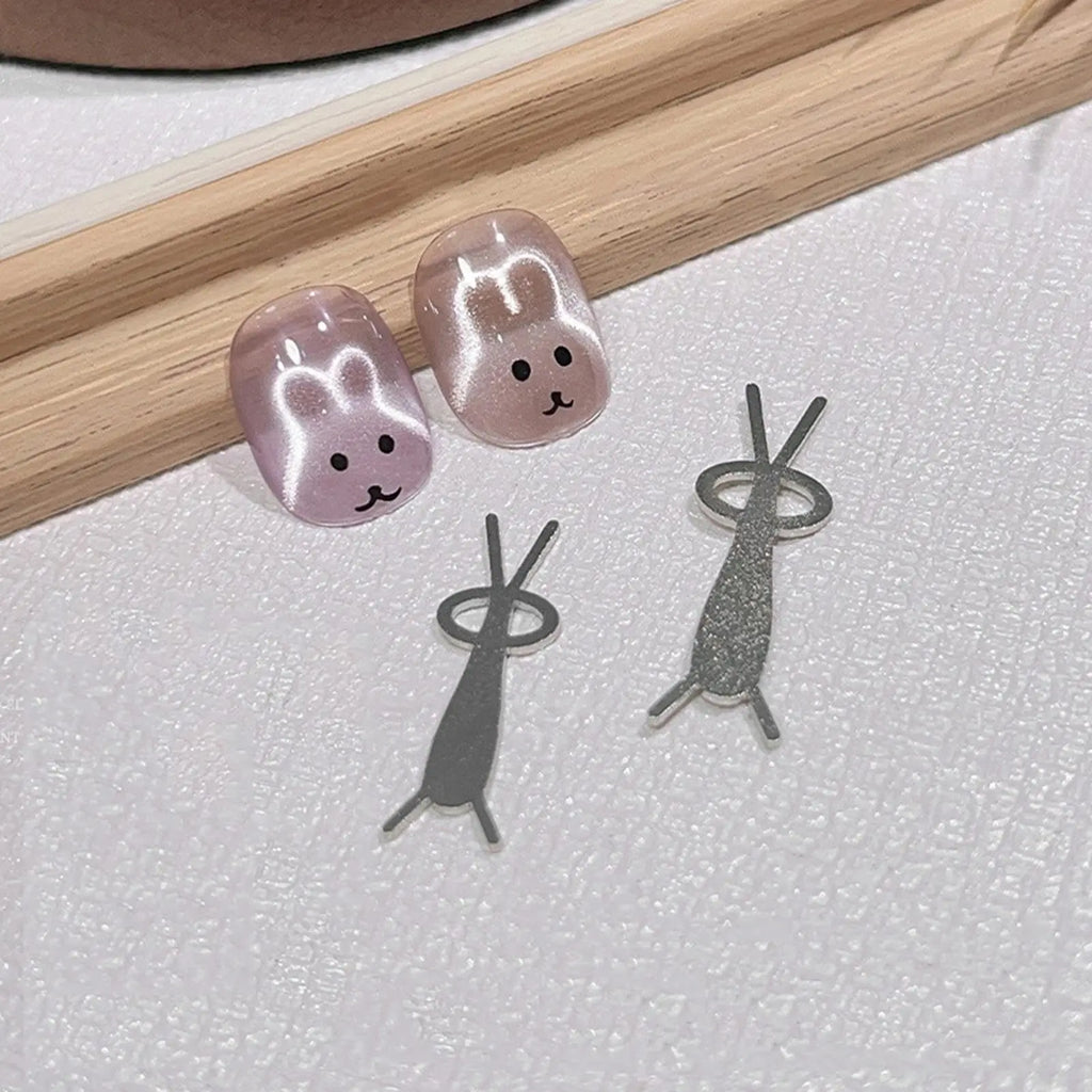 Rabbit Shape Cat Eye Nail Art Magnet Tool