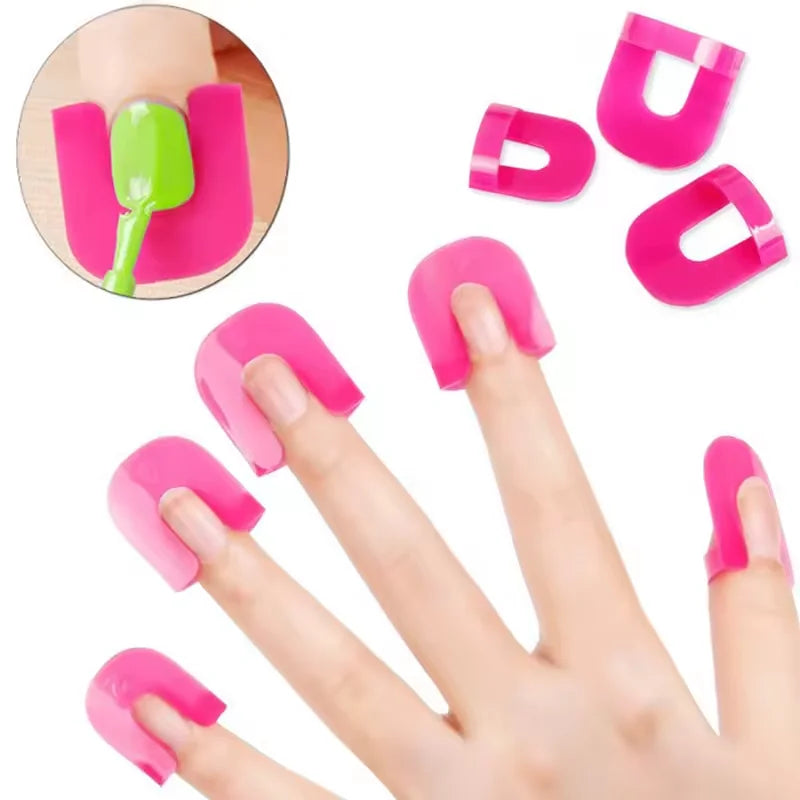 Mess-Free Nail Polish Spill Protector Clips - 14