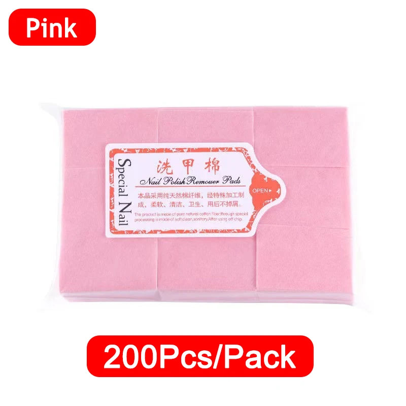 Lint-Free Nail Polish Remover Pads - 22