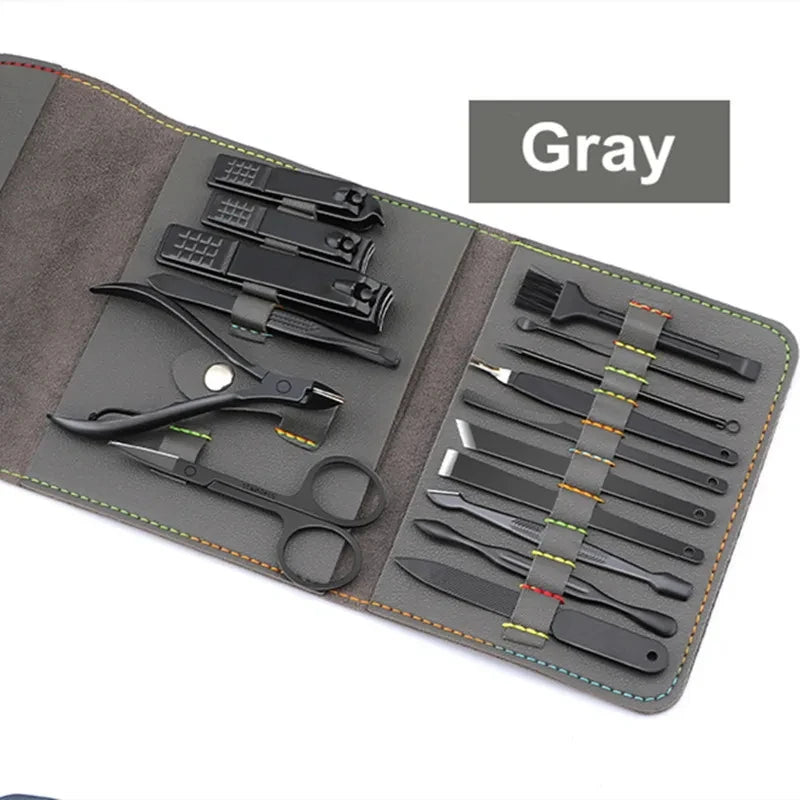 Professional Stainless Steel Manicure and Grooming Kit