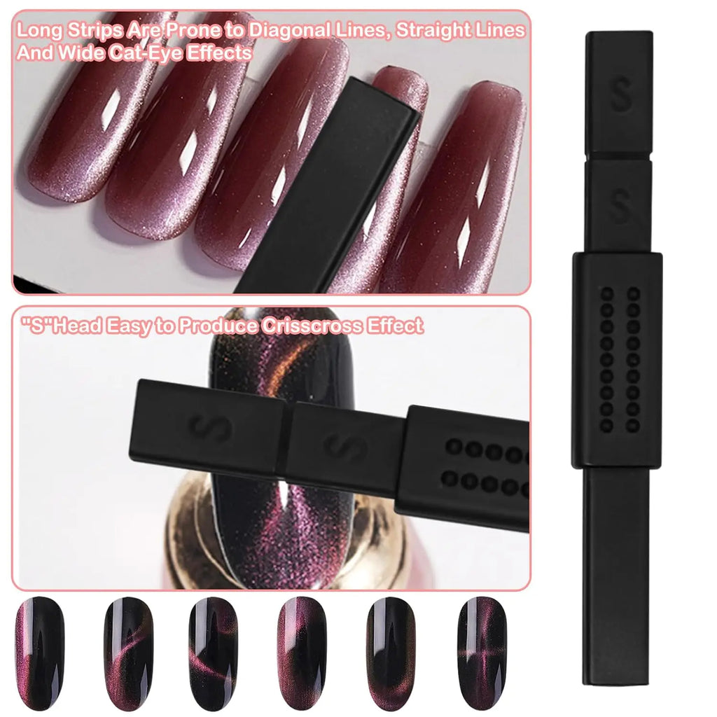 Magnetic Wand Set for Cat Eye Nail Art