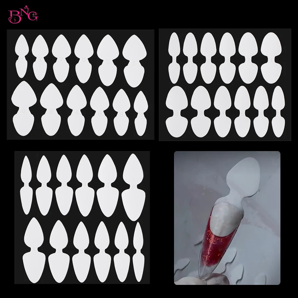 Reusable Silicone French Manicure Nail Molds - 1