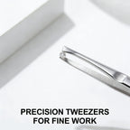 Precision Stainless Steel Slant-Tip Eyebrow Tweezers