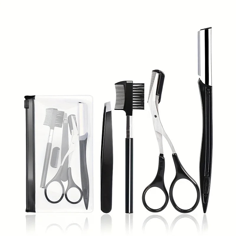 Professional Eyebrow Grooming and Facial Hair Trimmer Set