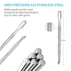 Professional Stainless Steel Dual-Head Cuticle Pusher