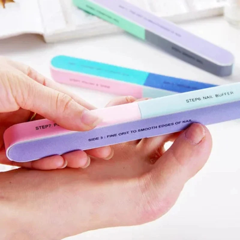 7-Way Professional Nail Buffer and Polishing File