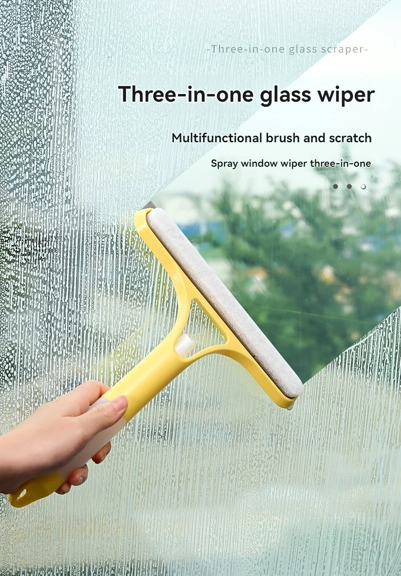 3-in-1 Glass and Window Cleaning Squeegee with Spray Bottle - 24