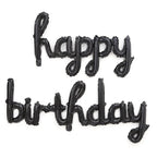 Cursive Happy Birthday Balloon Set