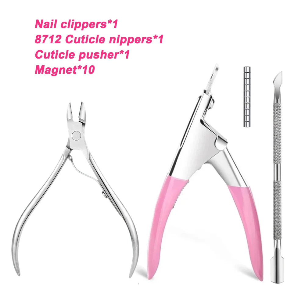 Professional Manicure and Cat Eye Nail Art Kit - 17