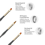 Dual-Ended Nail Art Brush Set for Professional Manicures