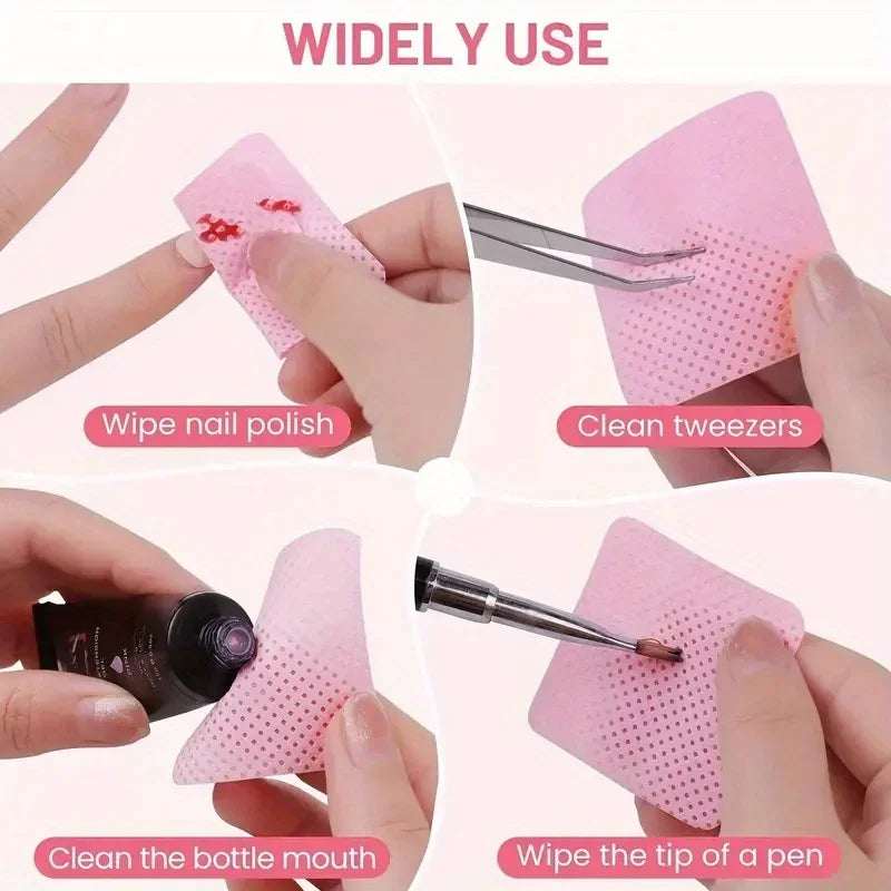 Lint-Free Nail Wipes for Gel Polish Removal