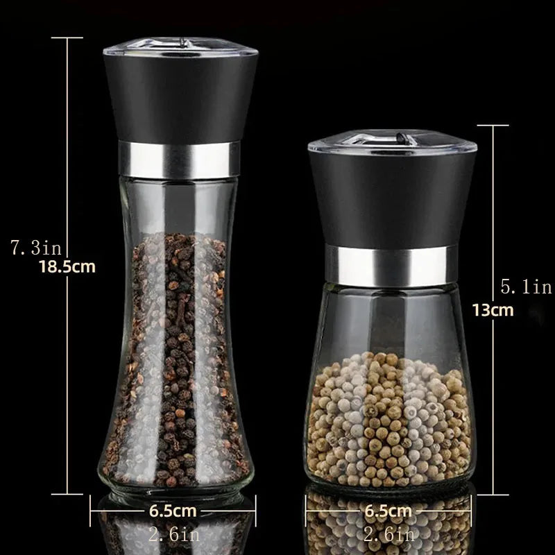 Stainless Steel Adjustable Pepper and Salt Grinder - 4