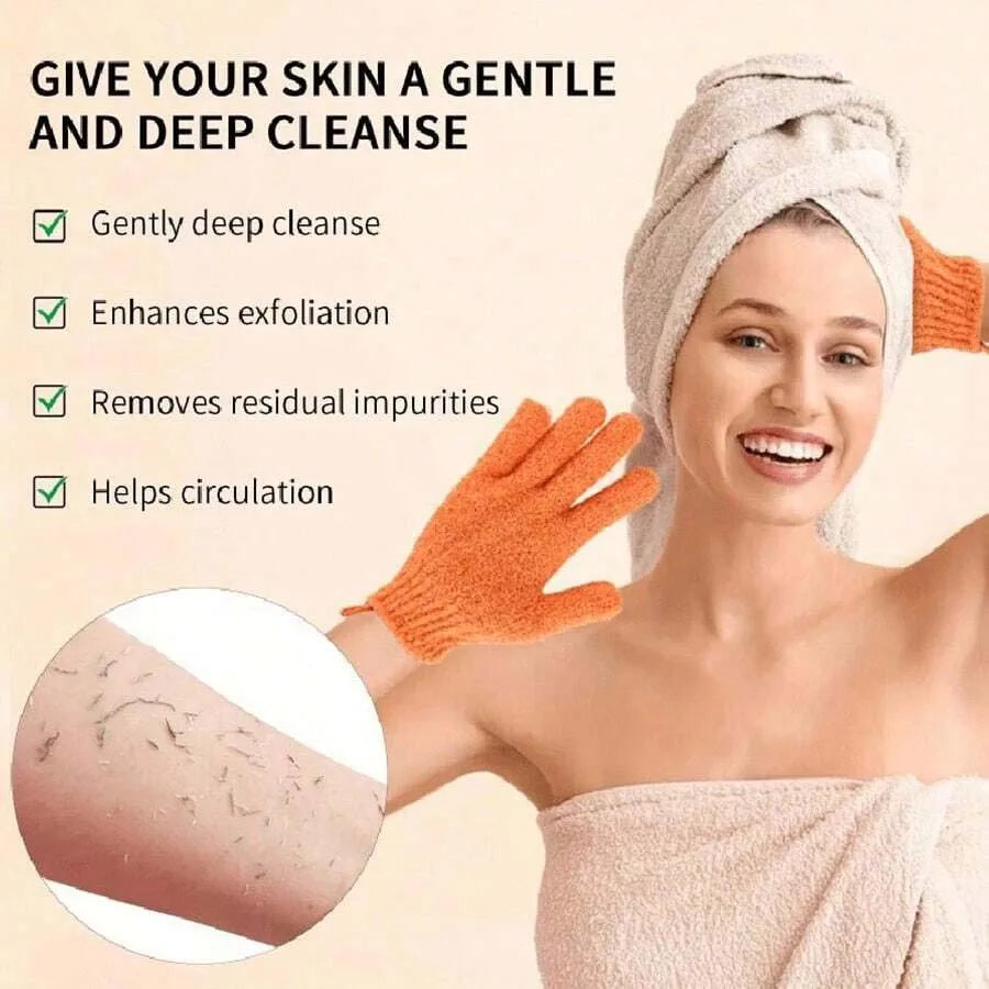 Reversible Exfoliating Shower Bath Gloves