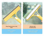 3-in-1 Glass and Window Cleaning Squeegee with Spray Bottle