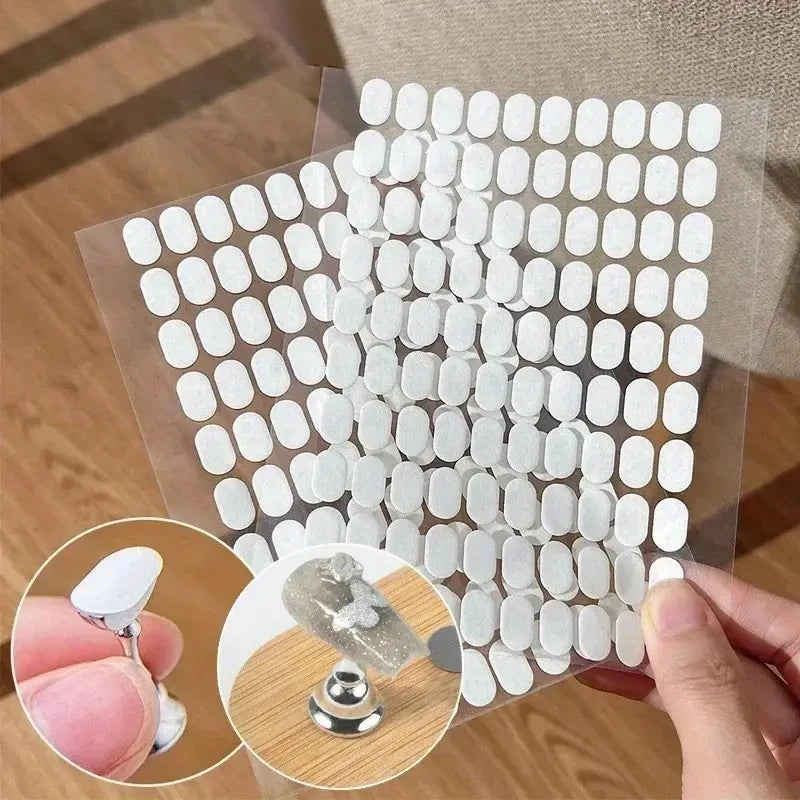 Double-Sided Adhesive Tabs for Nail Art Display - 8